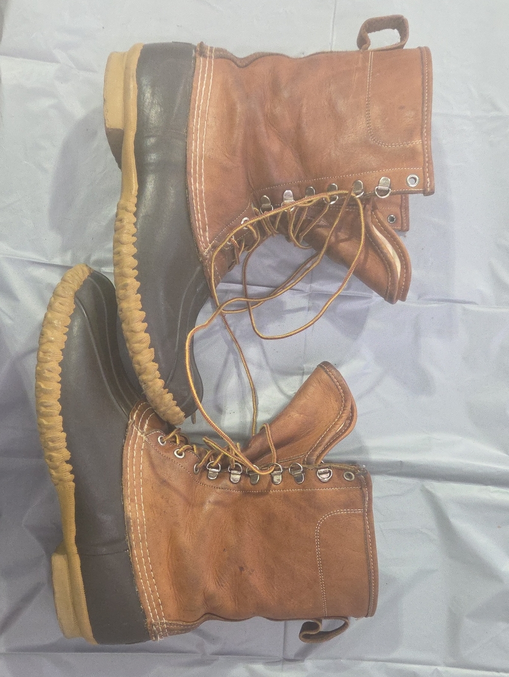 L.L. Bean Brown Leather Duck Boots